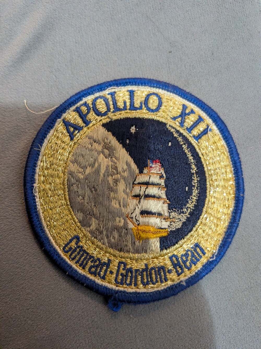 Vintage NASA Apollo XII Mission Embroidered Collectible Patch